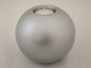 Świecznik ceramiczny srebrny 12x11cm [AZ02321]