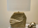 Lampa stołowa DUNE złota 45x17x65cm [AZ02073]