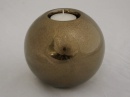 Świecznik ceramiczny złoty 12x11cm [AZ02318]